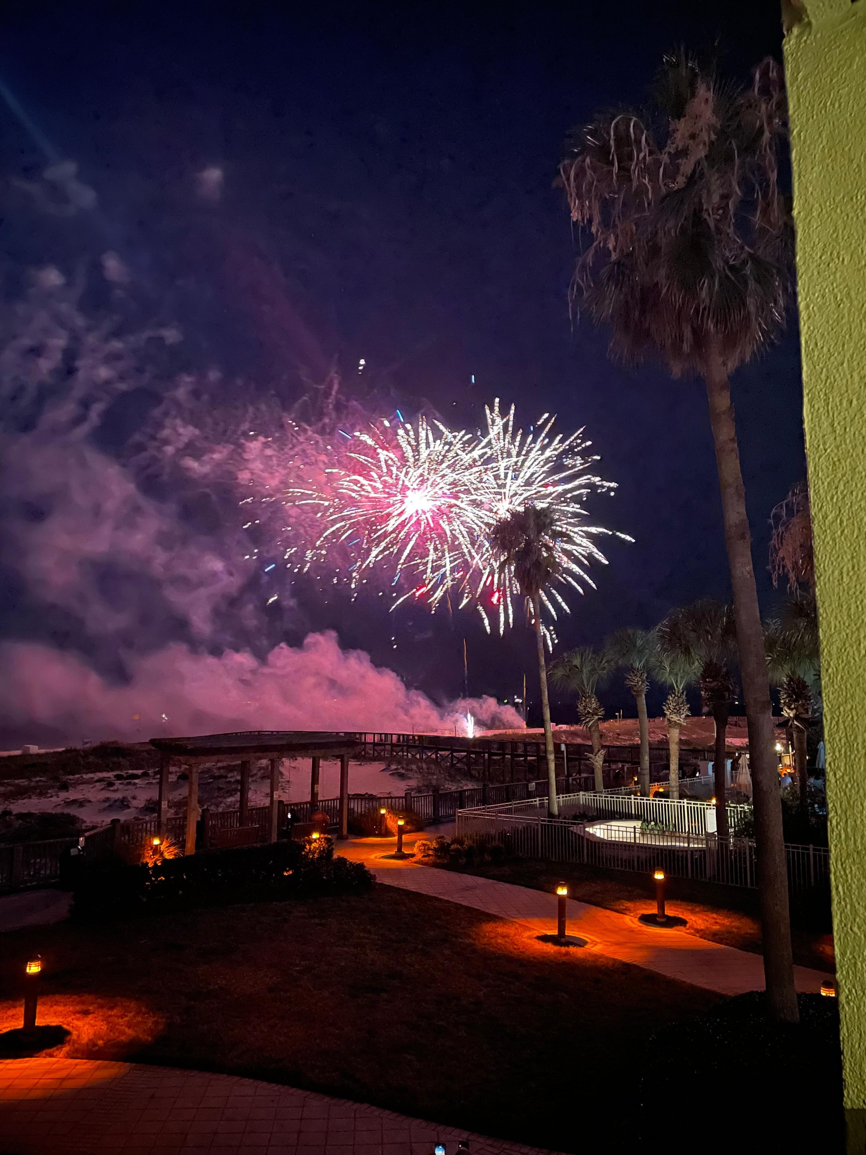 Perfect location to watch the fireworks. 