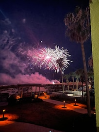 Perfect location to watch the fireworks.