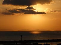 sunset from the room