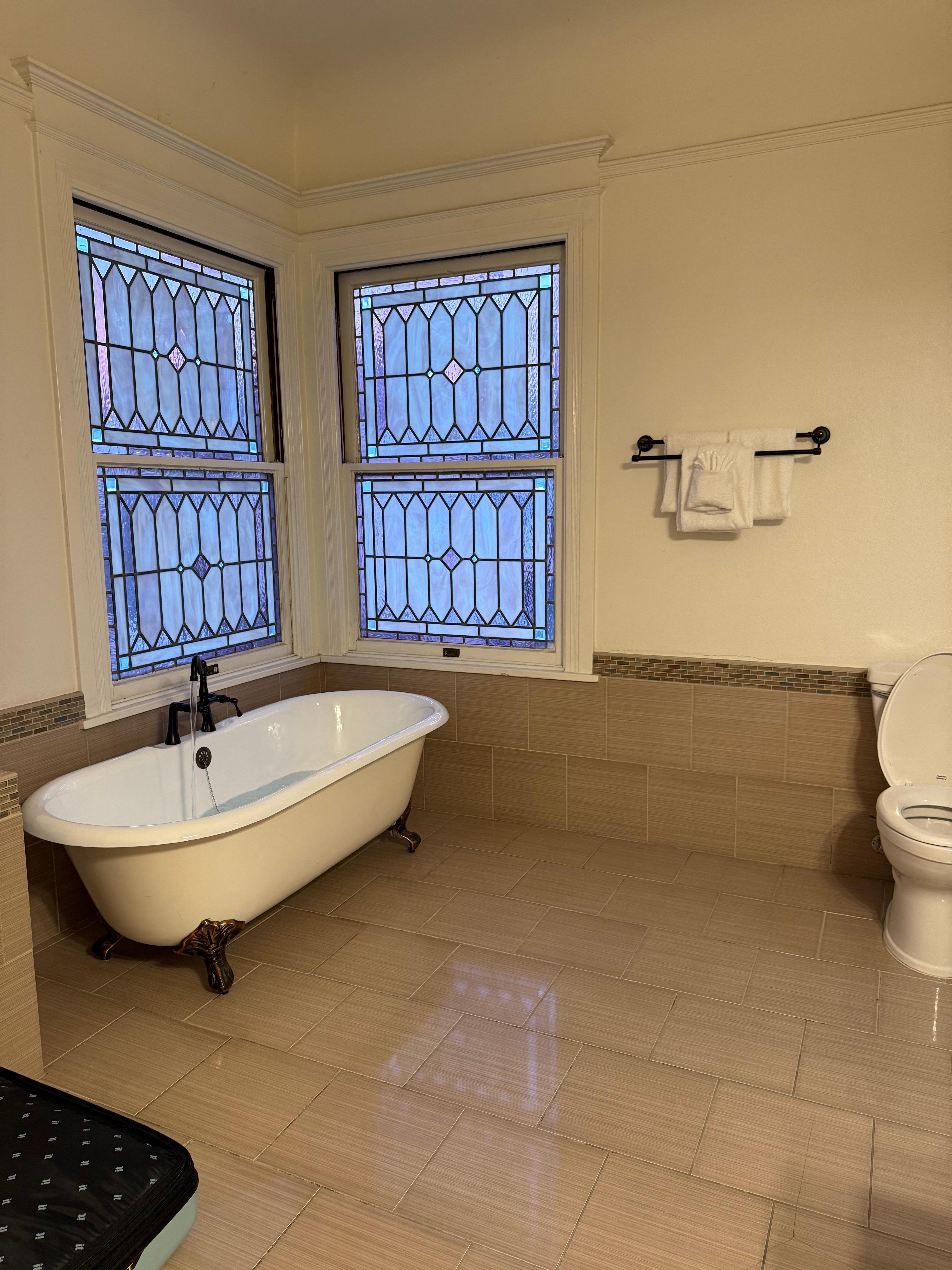 This was a lovely touch had the water been hot enough 