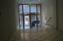 super clean hotel hallway