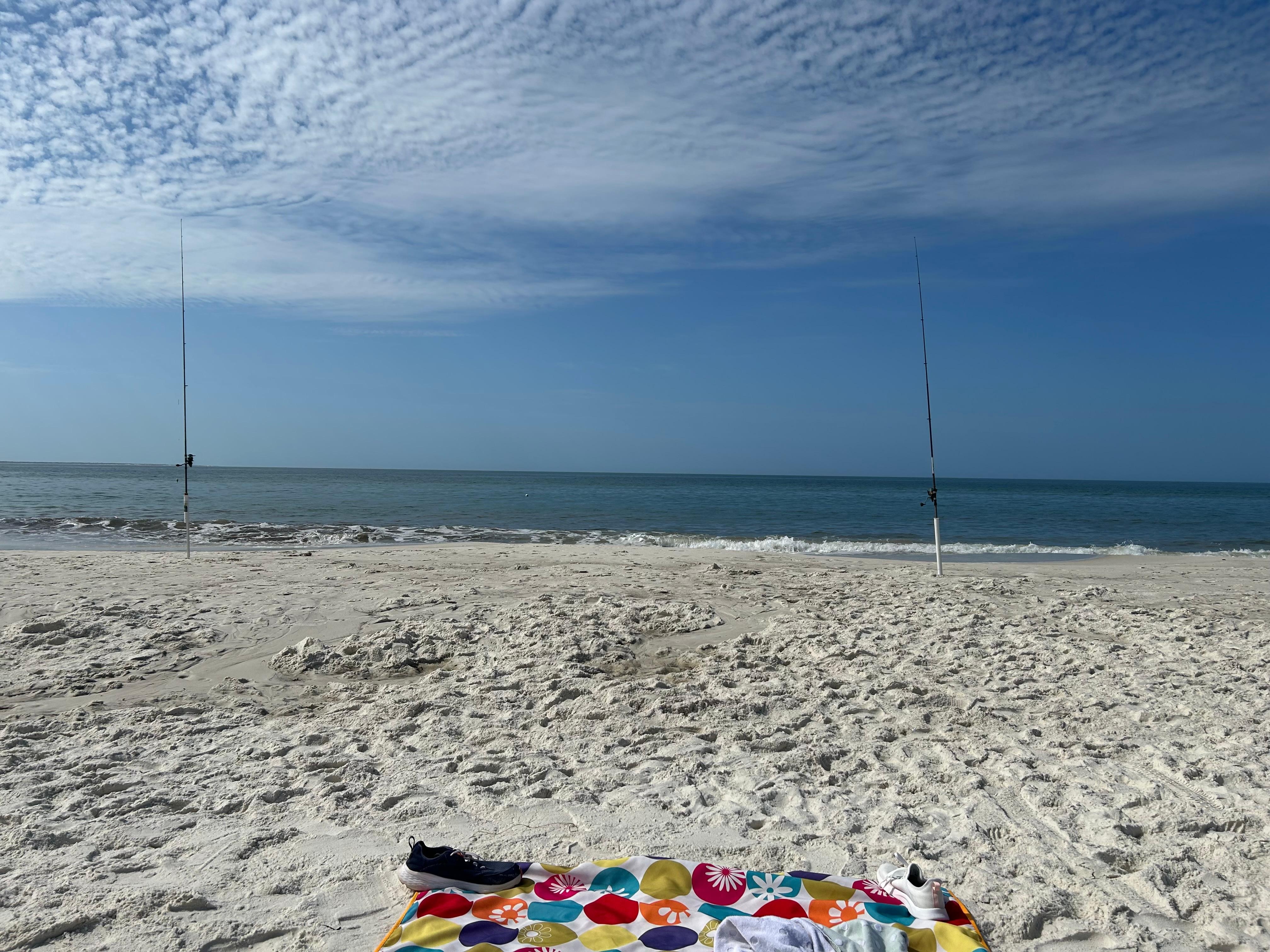 Beach right down the road