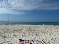 Beach right down the road