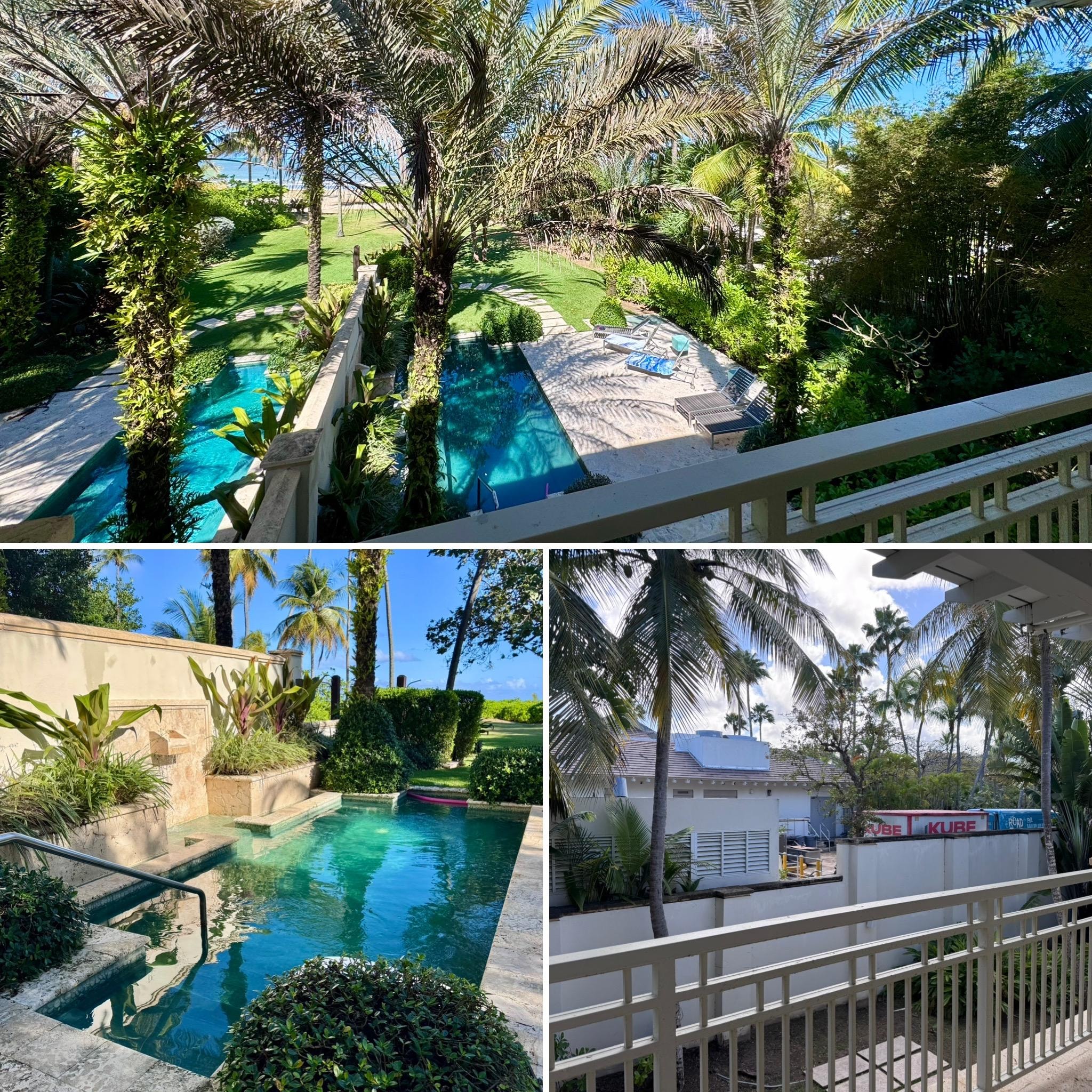 You can see the ocean from the upper deck. Note on the side the HVAC units and power washing were very loud.