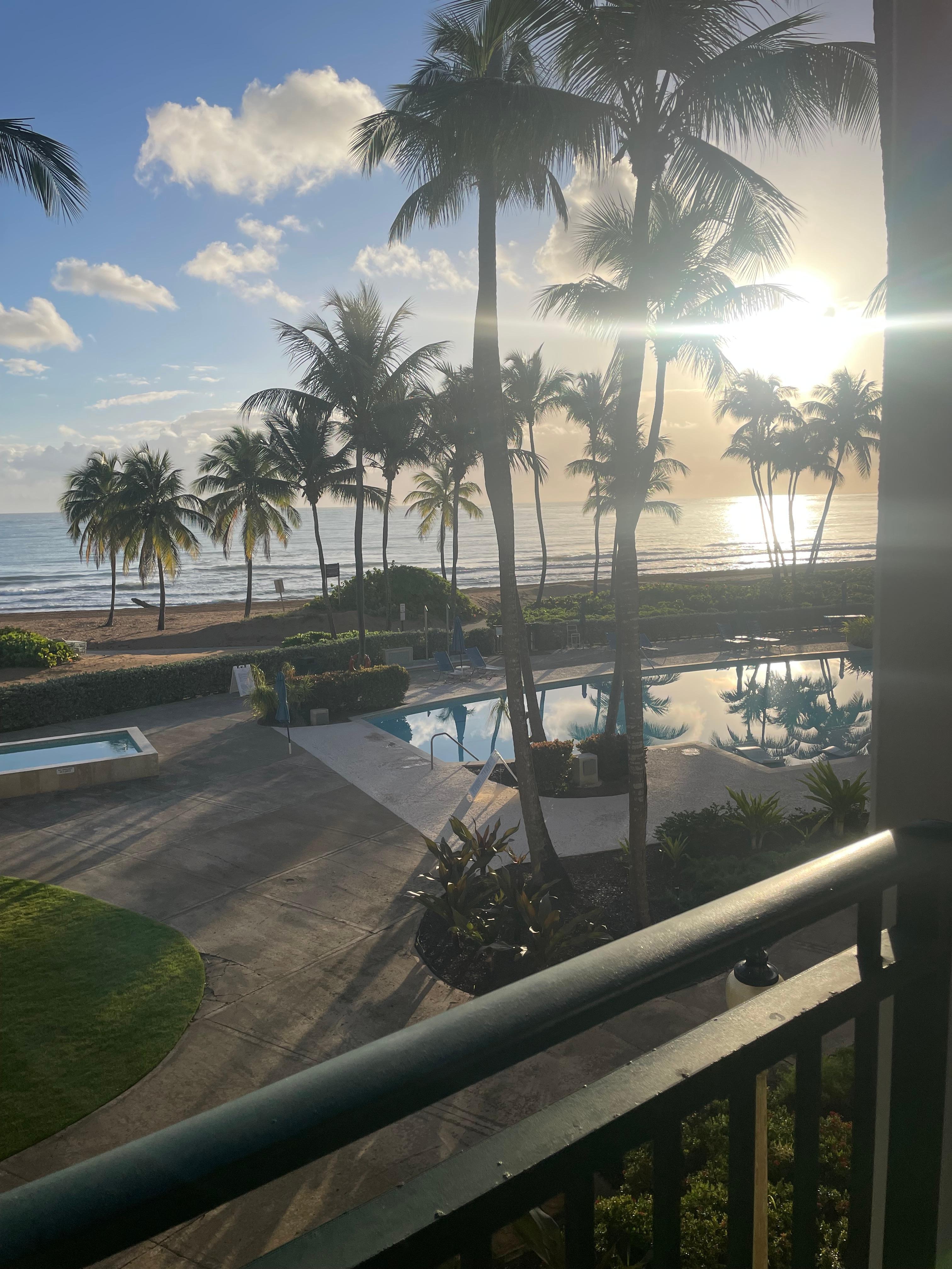 Morning coffee with the sunrise!!