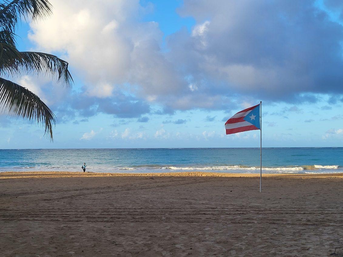 Beach right outside the unit