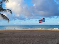 Beach right outside the unit