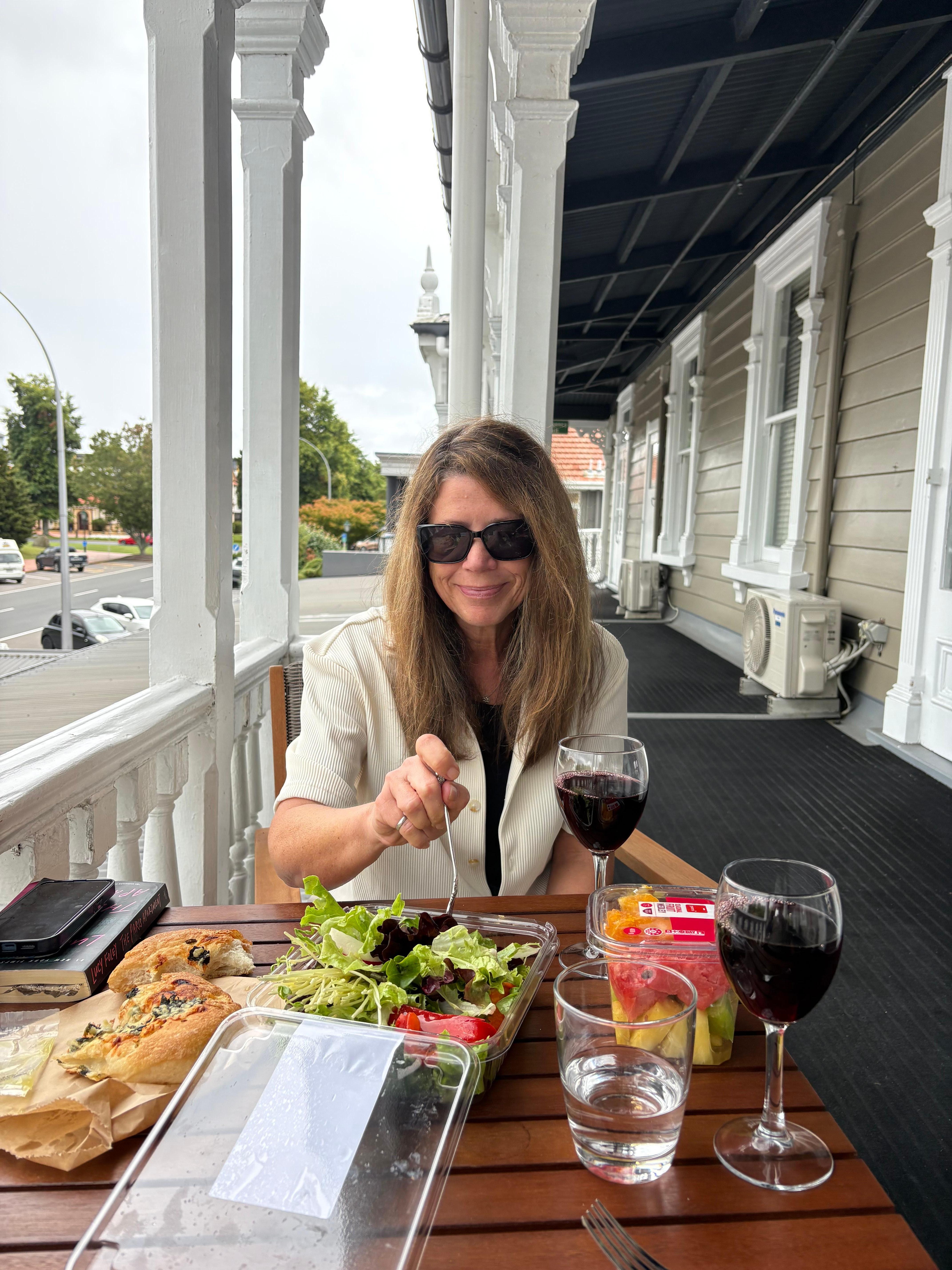 Lunch on the veranda
