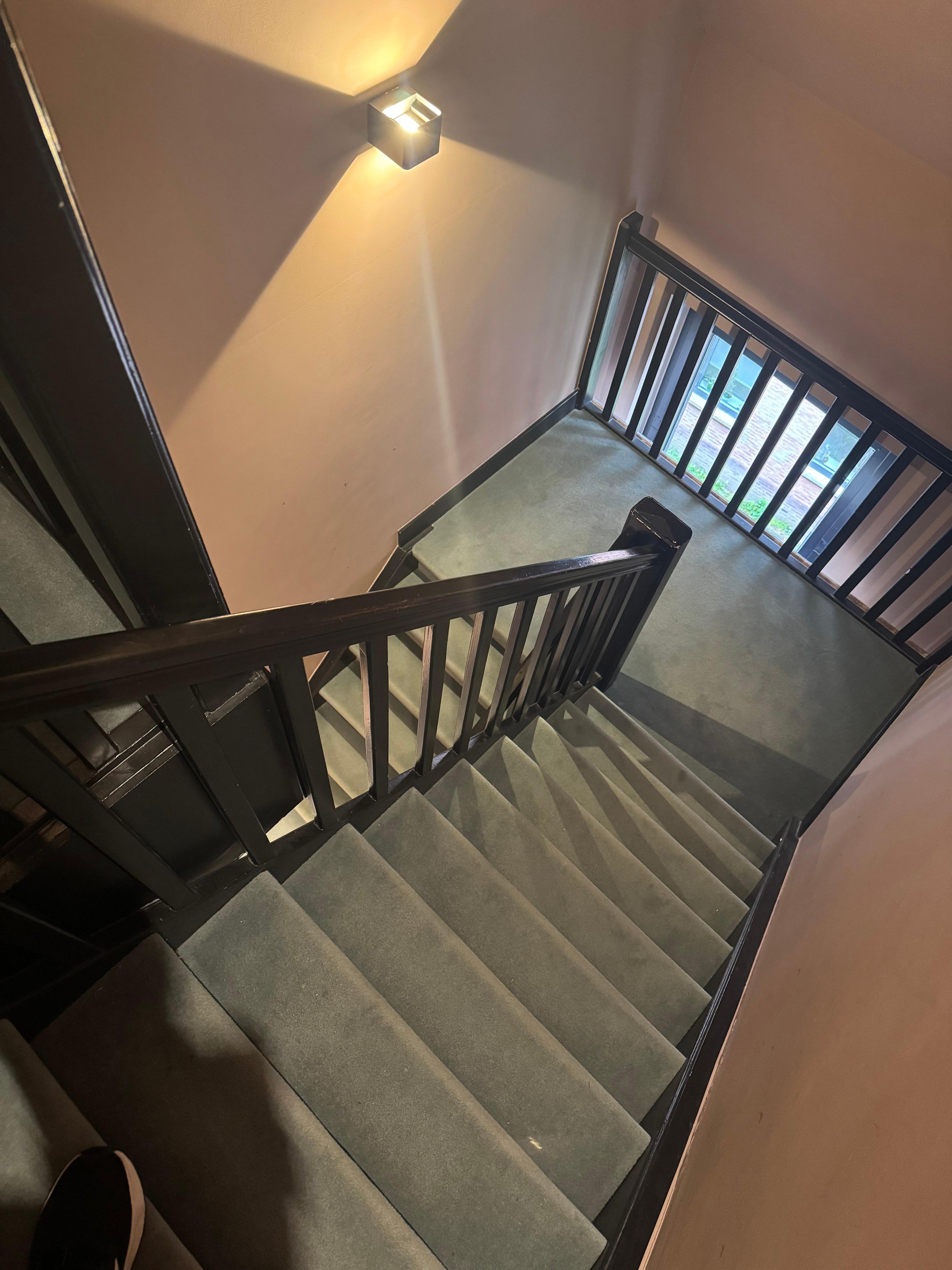 Stairs to executive suite.