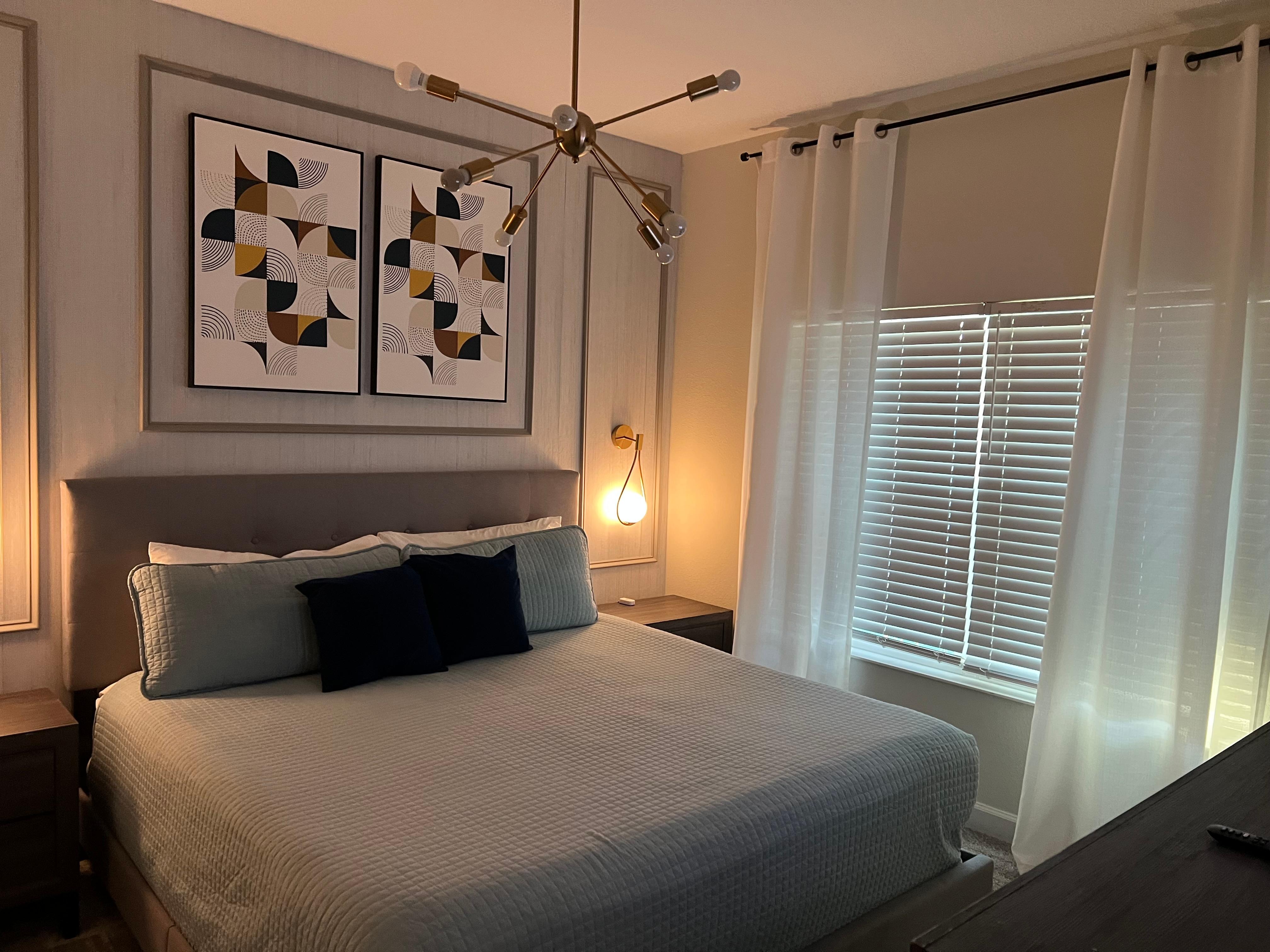 This room is on the main level. The other bedrooms are upstairs.