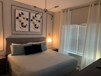 This room is on the main level. The other bedrooms are upstairs.