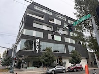 East side of building