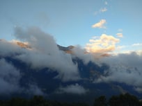 View across valley