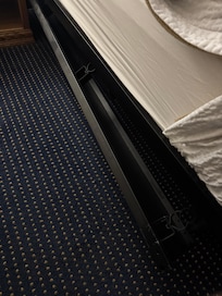 Metal beer frame kept “falling off” when getting in/out of bed.