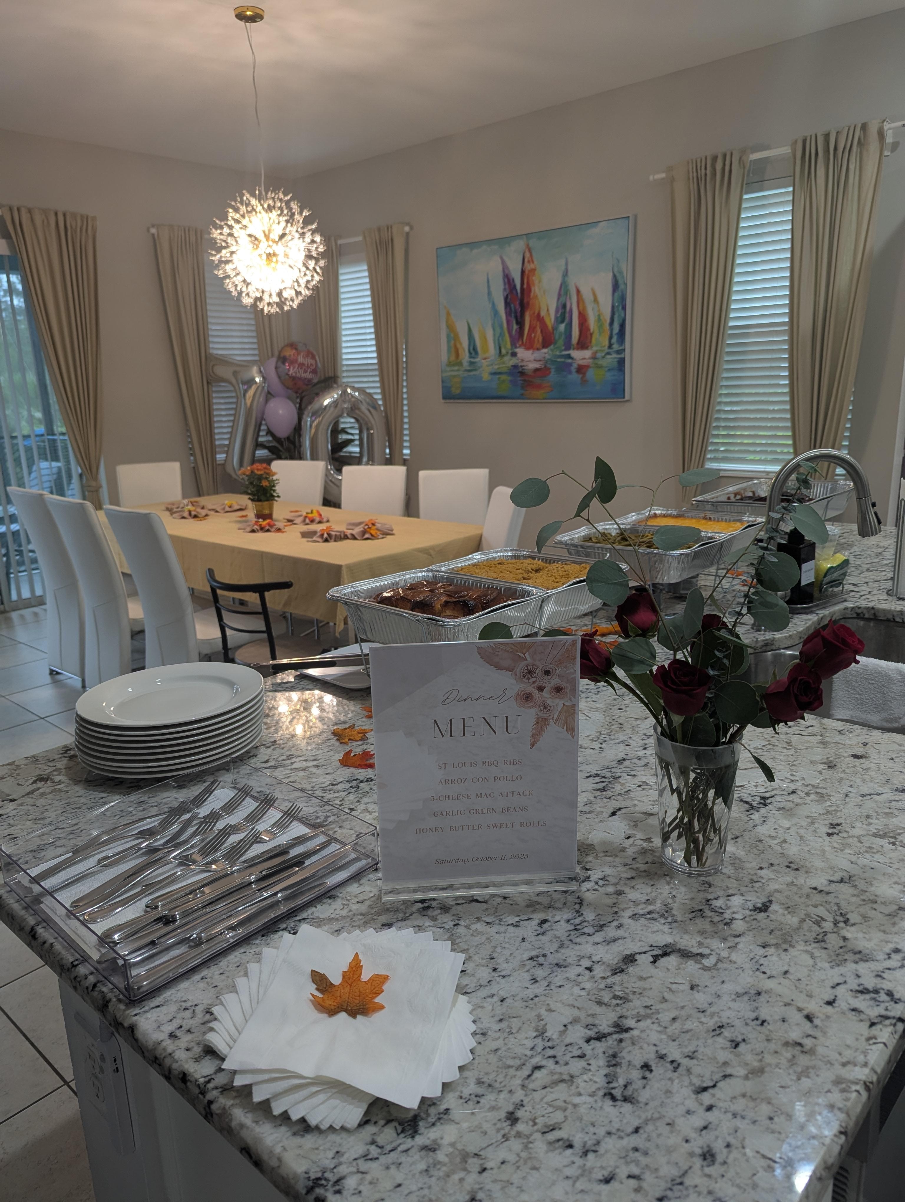 Ready for Birthday dinner 