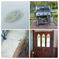 Laundry room, grill for use? First floor door unable to lock, nailed shut by handyman.