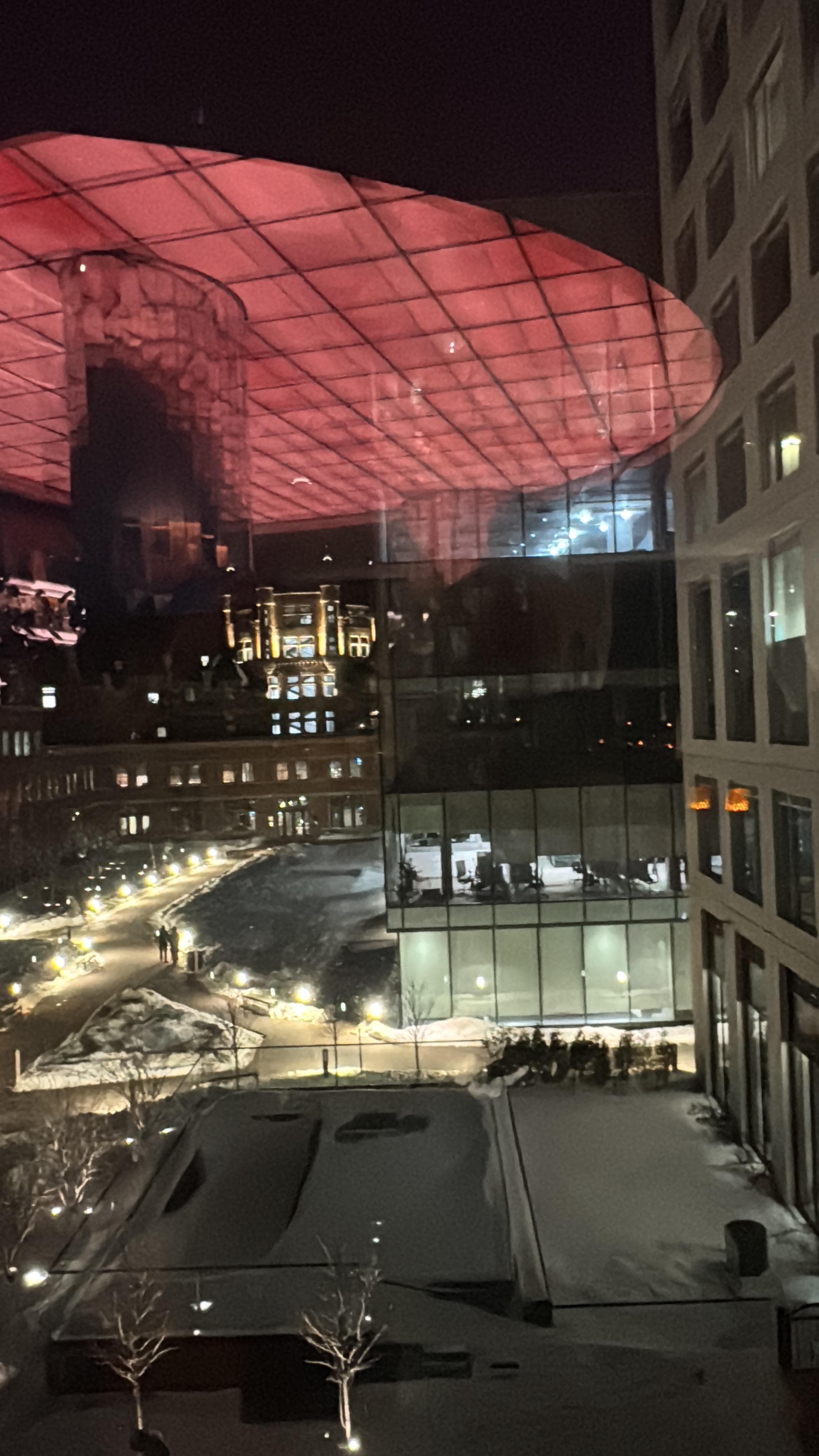 Night view from the restaurant