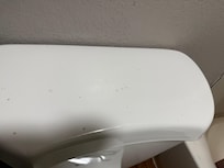 Dirty toilet lid