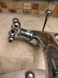 Faucet was never cleaned.