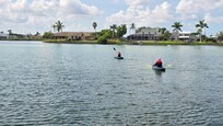 Be careful with your kids on kayaks - lake neighbors/guests are pretty reckless on jetskis and pontoon boats with jacked up motors.