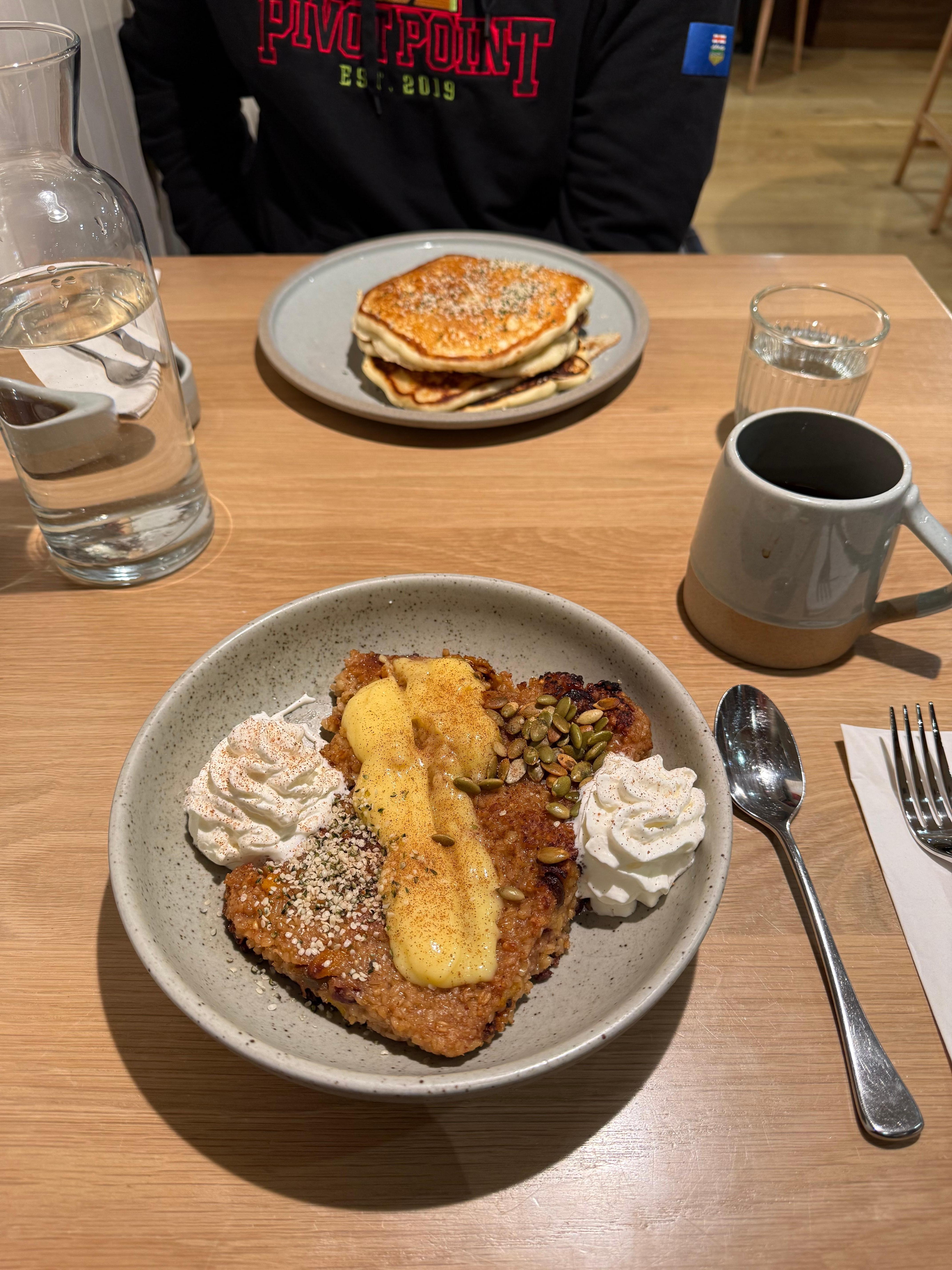 Breakfast before checking out