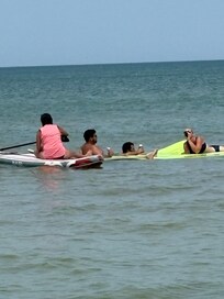 Great floating .. water is shallow