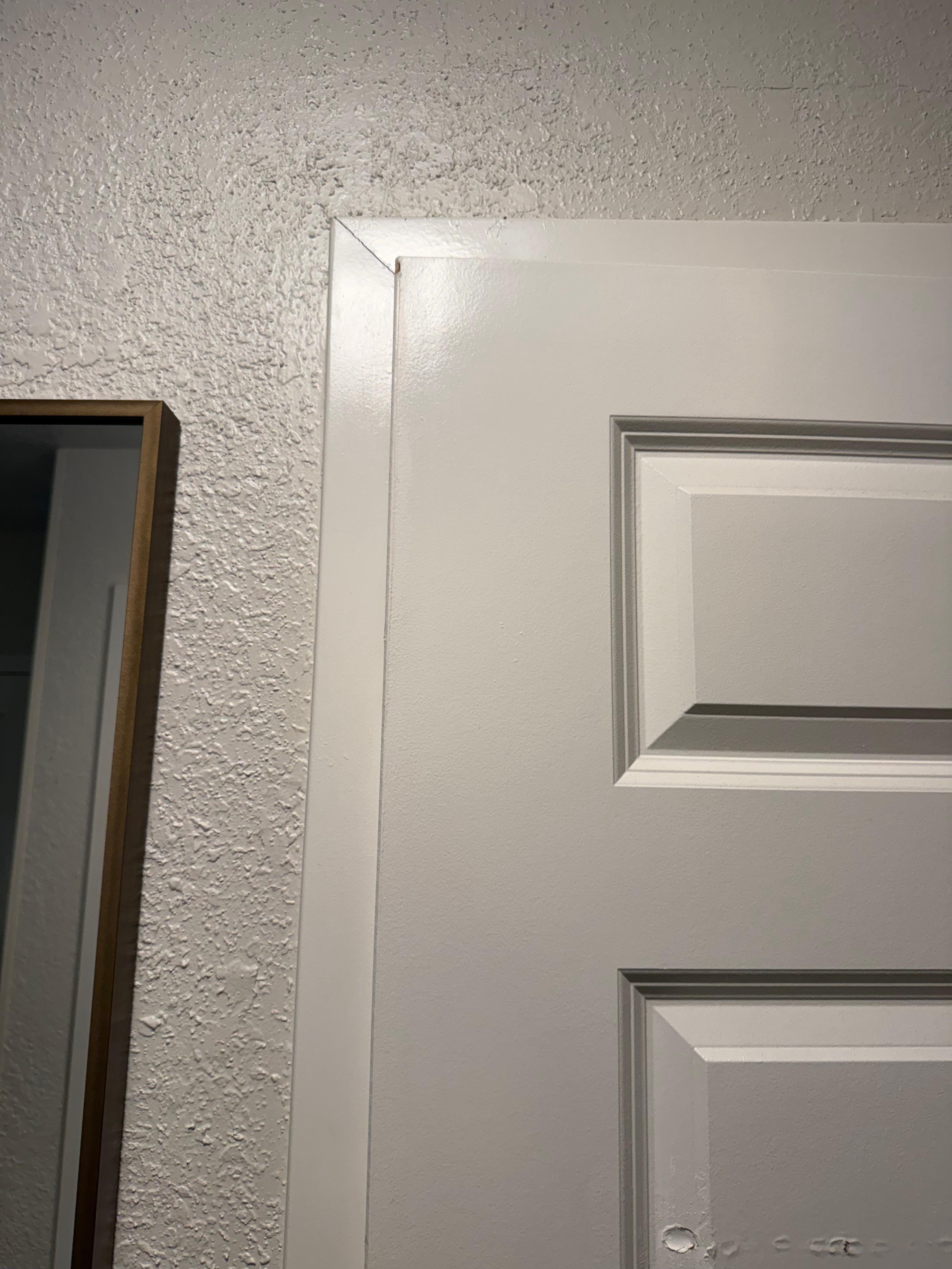 The same bathroom door… You had to slam it shut to get it to clothes