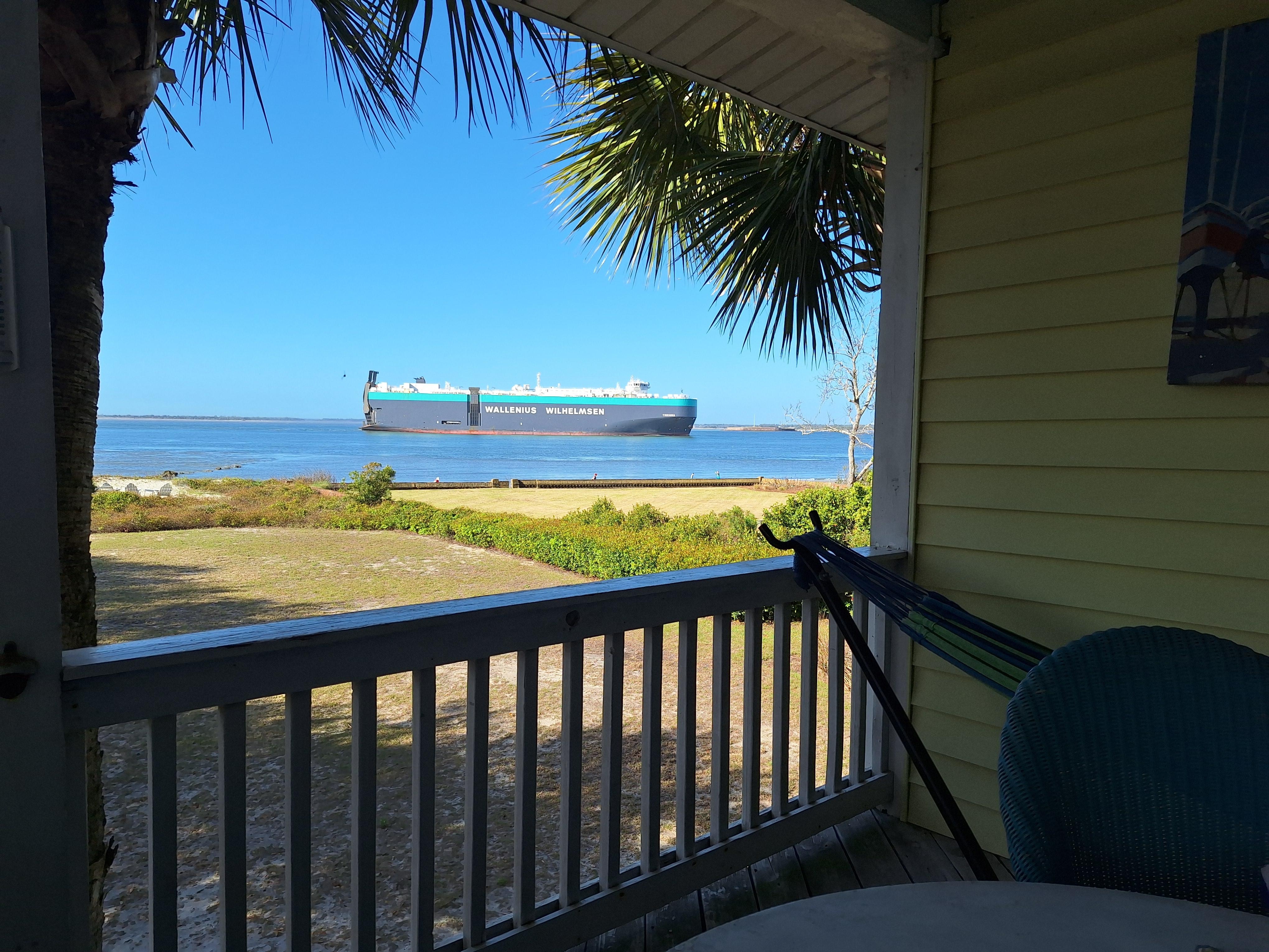 Norwegian ship bringing a fleet of BMWs to Charleston 