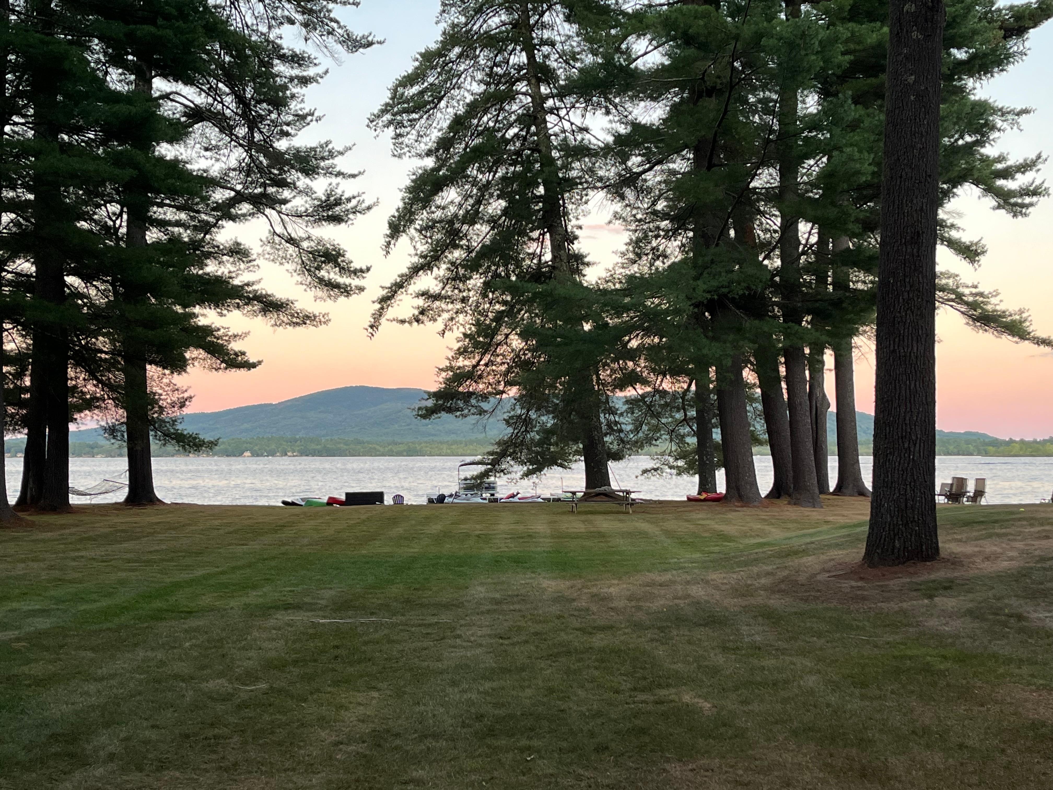 The short walk to the beach 