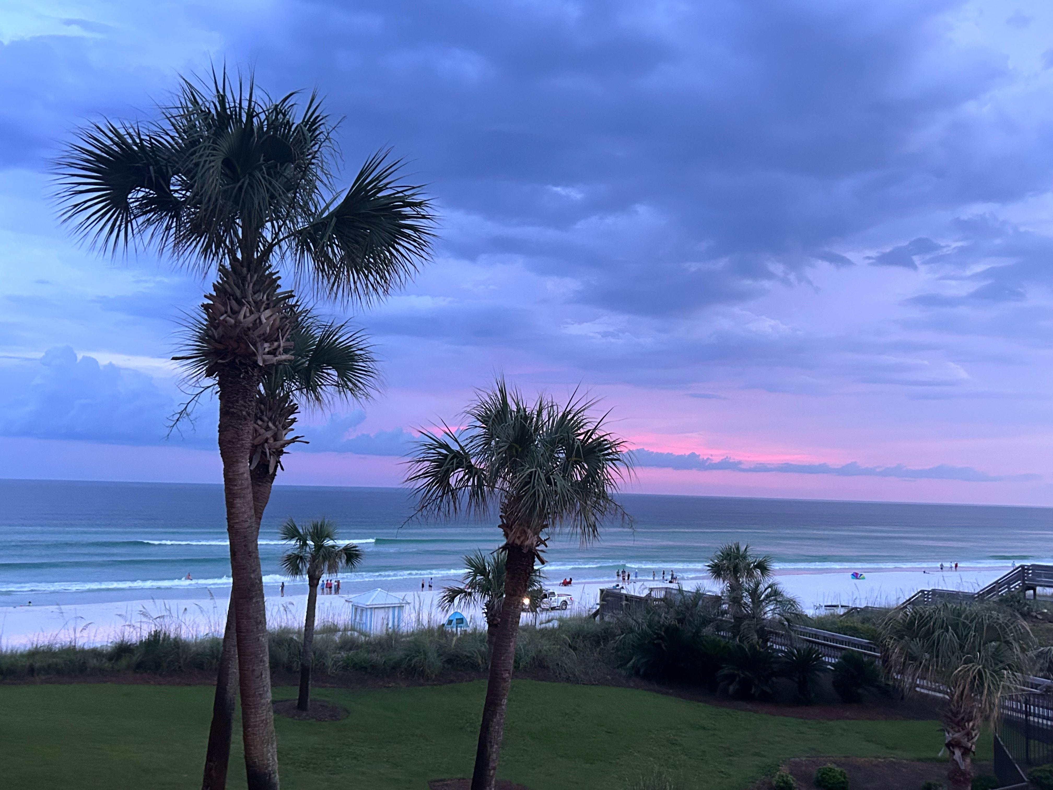 Balcony view of the sunset! 