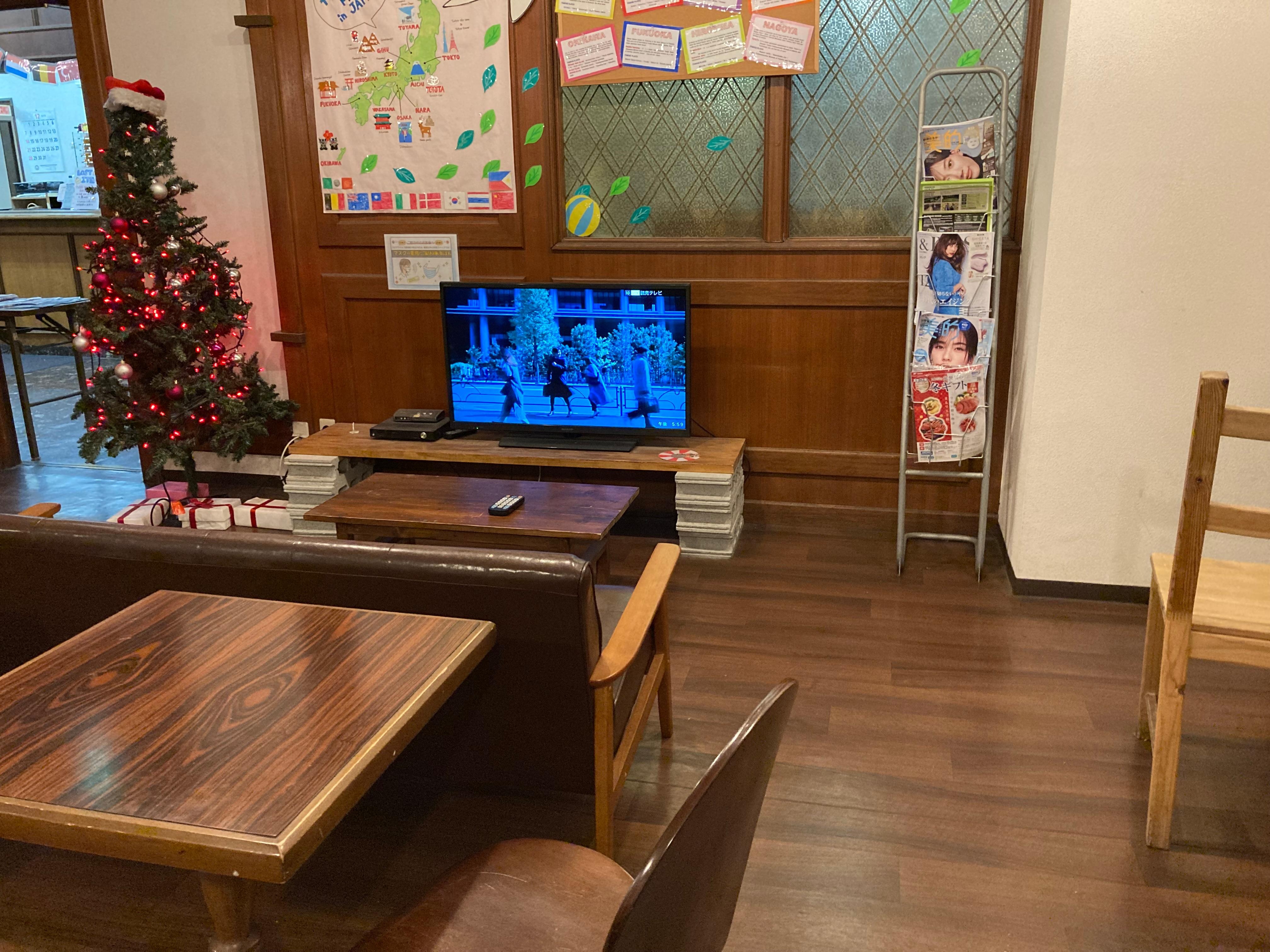 共有スペースにあるテレビ