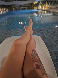 Water was perfect for late-night swim. There 3 pool