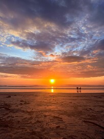 View at the beach from the path at sendero to the beach