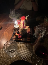 Right after I checked in. I wanted to relax on the chair. Something moved and I looked down and saw this and a bug making a run for its life. It kinda made me feel uneasy. I had stuff my ear with toilet paper..