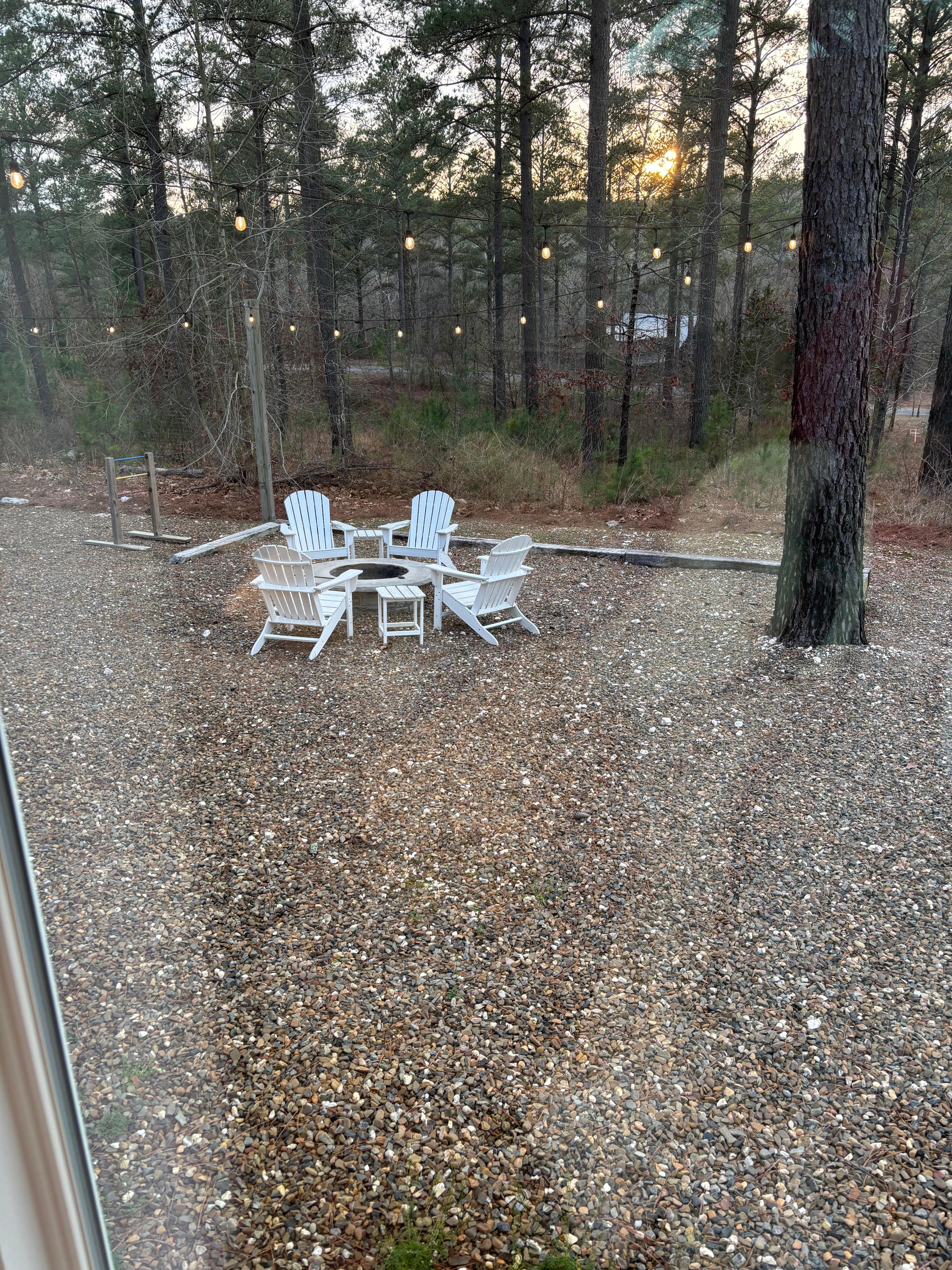 We had a nice place to sit and visit. 