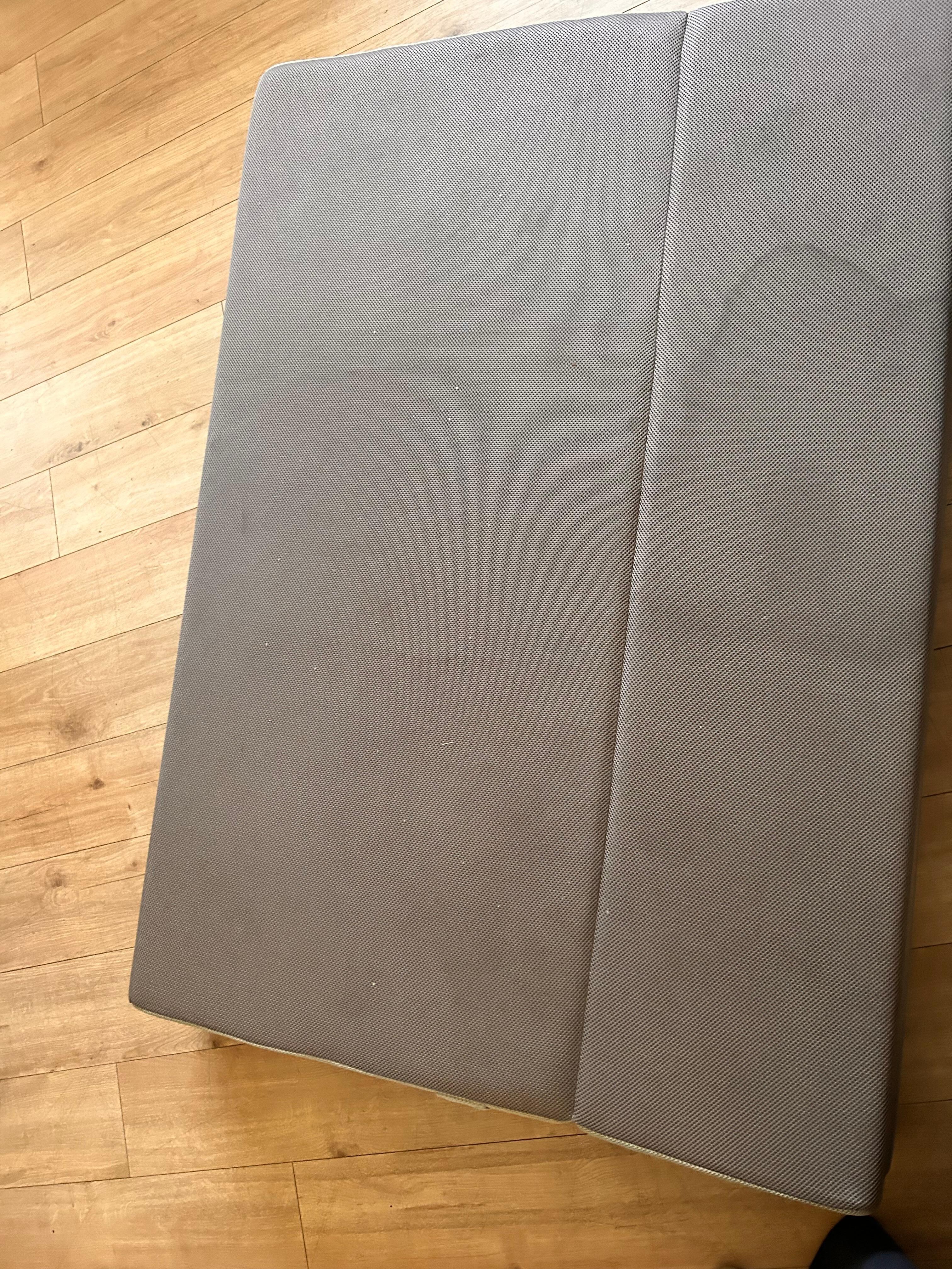 Stained portable mattress