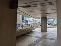 Walkway to the hotel