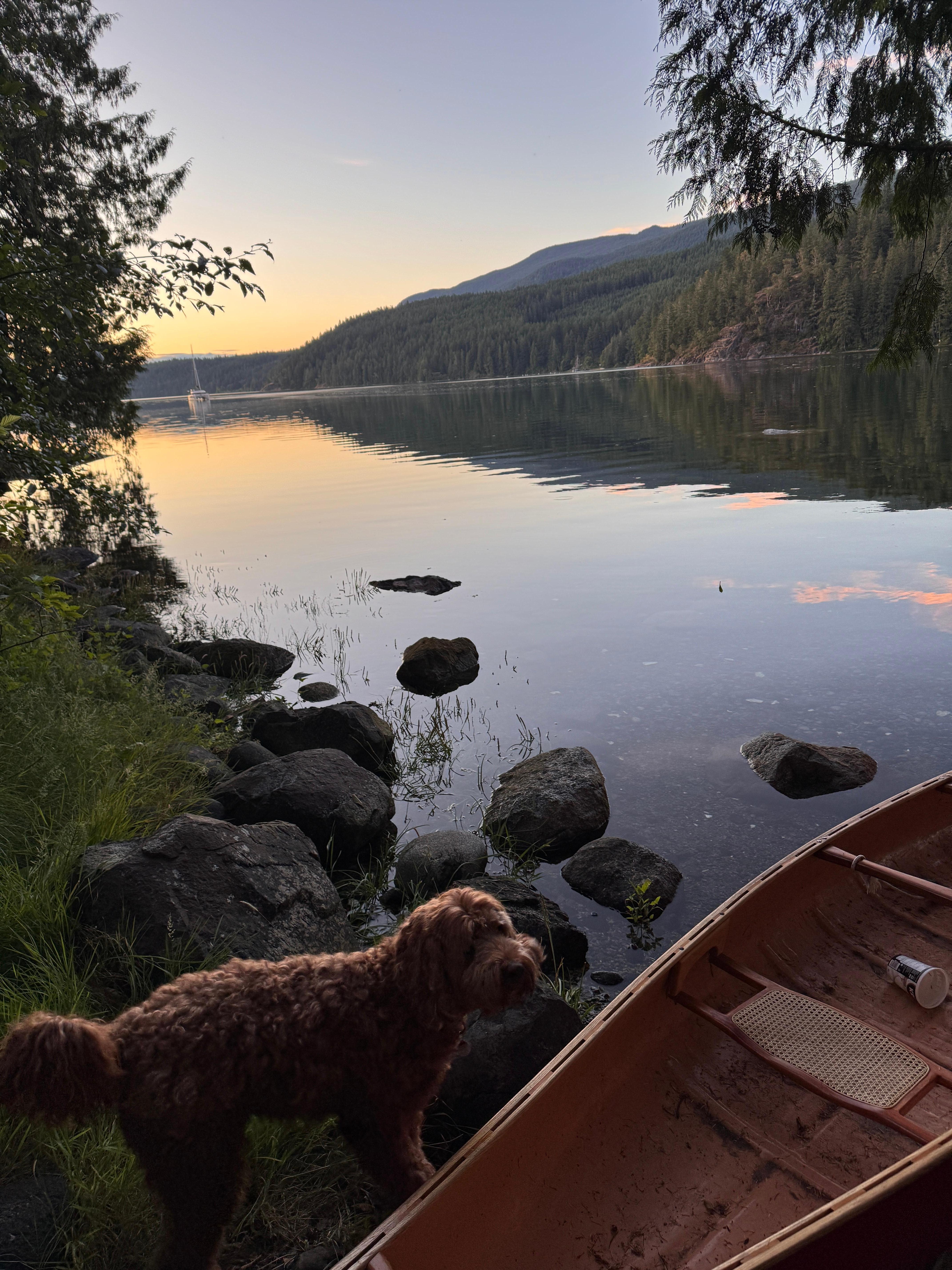The water was warm, smooth, refreshing. I swam into the sunset.