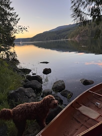 The water was warm, smooth, refreshing. I swam into the sunset.