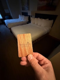 clean, comfortable beds and neat room keys!