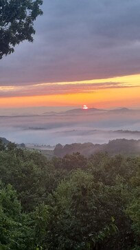 Sunrise view from the balcony