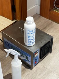 オゾンによる空気清浄の装置です