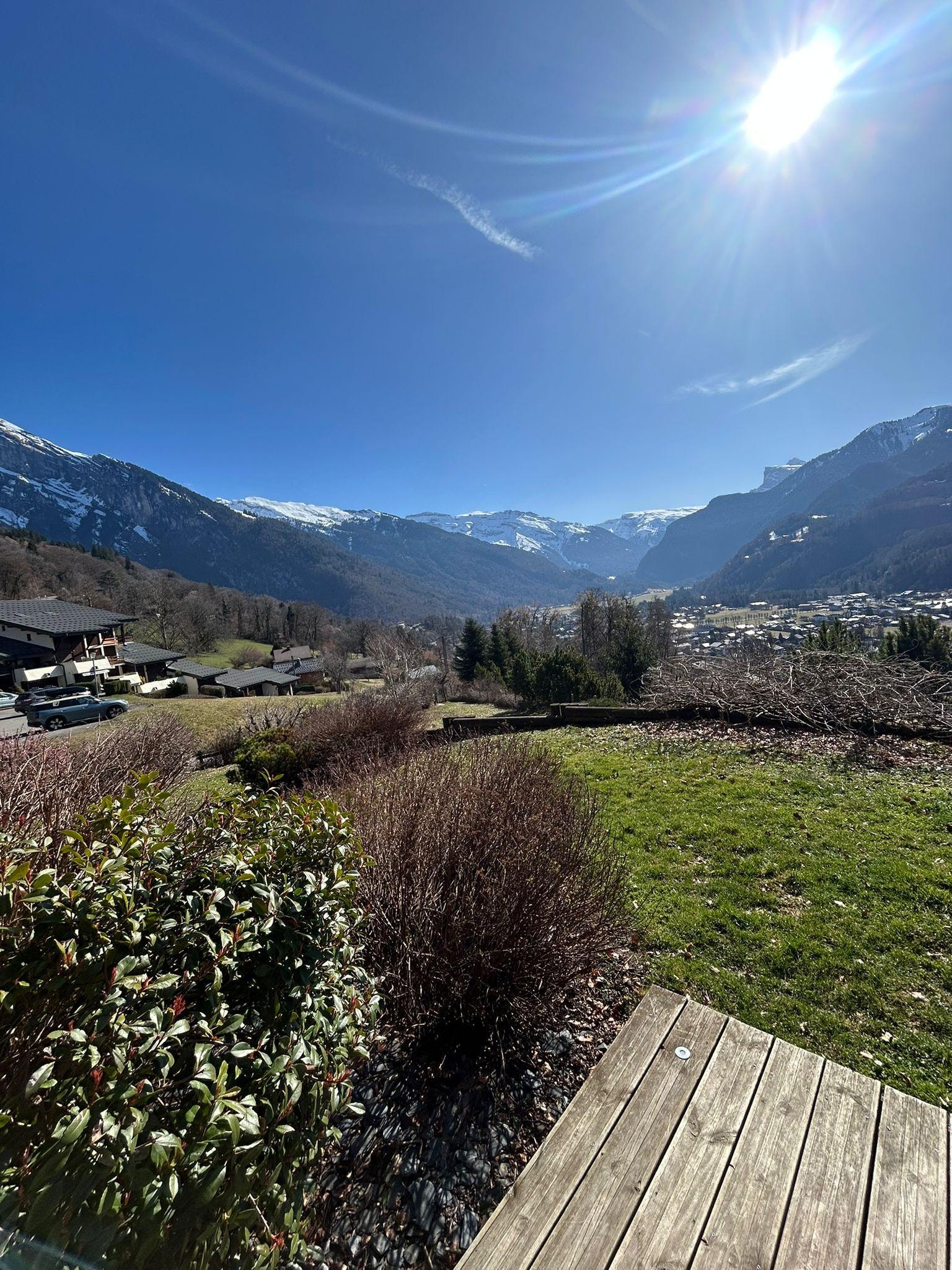 A lovely view from the chalet