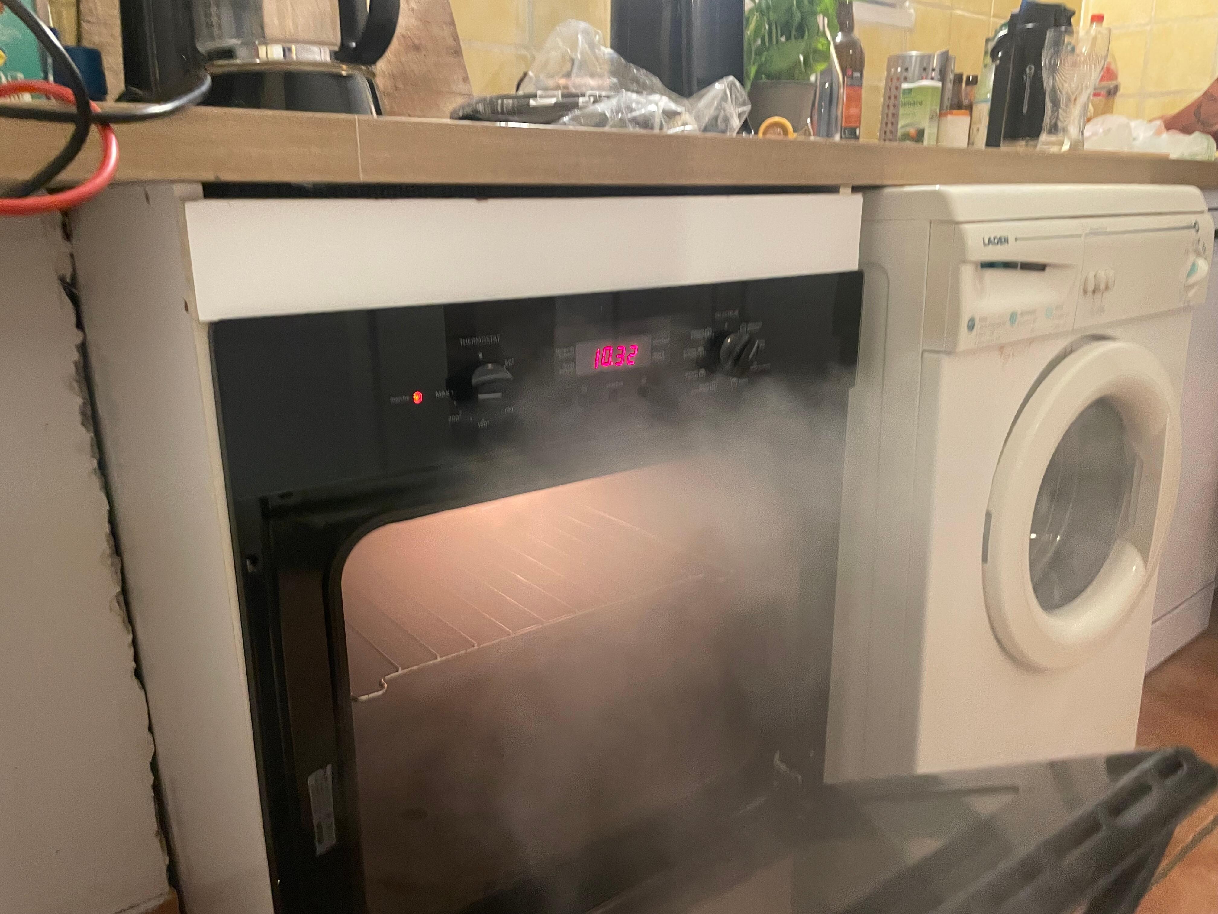 Oven created heavy smoke