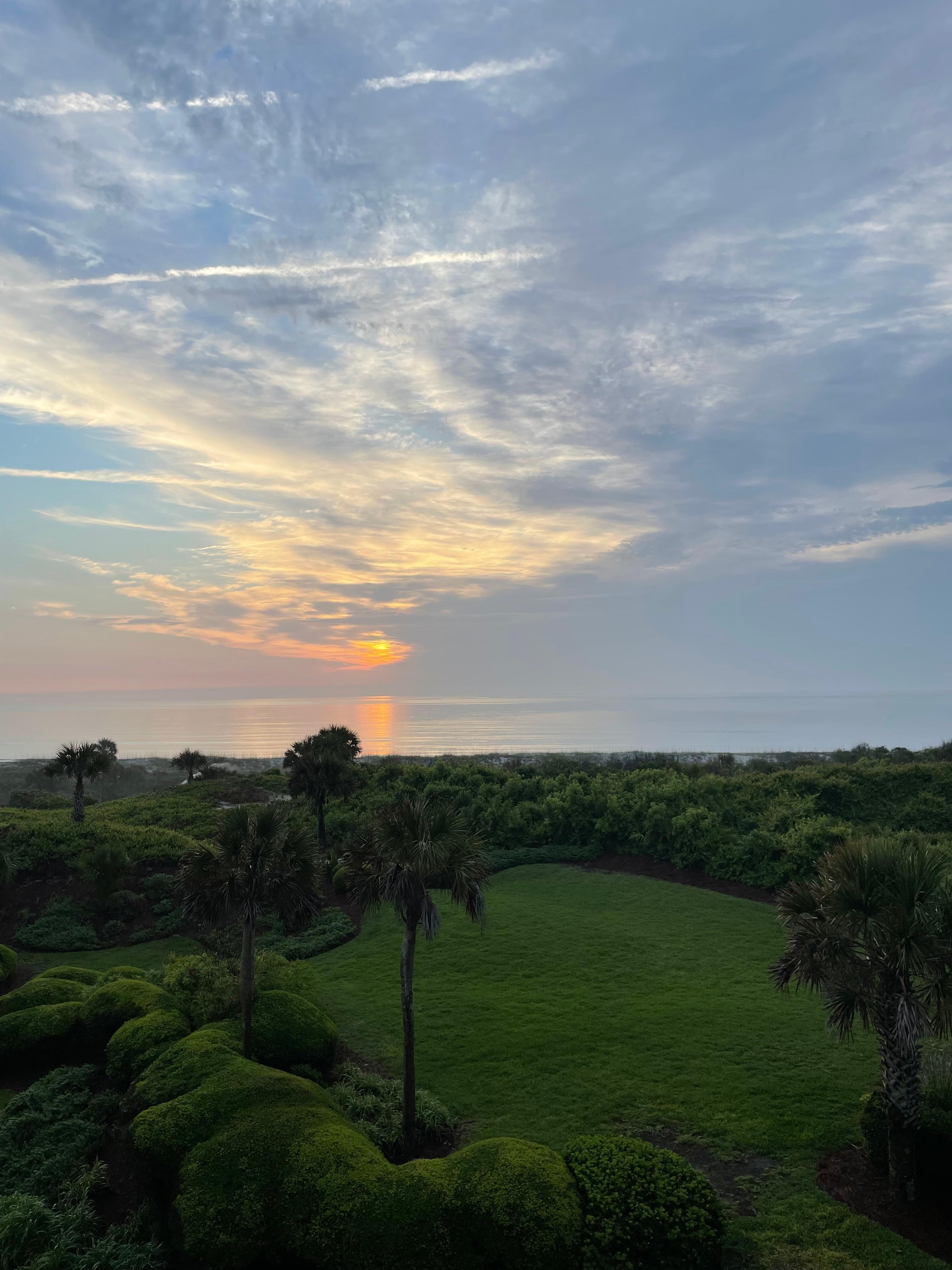 Sunrise from balcony 