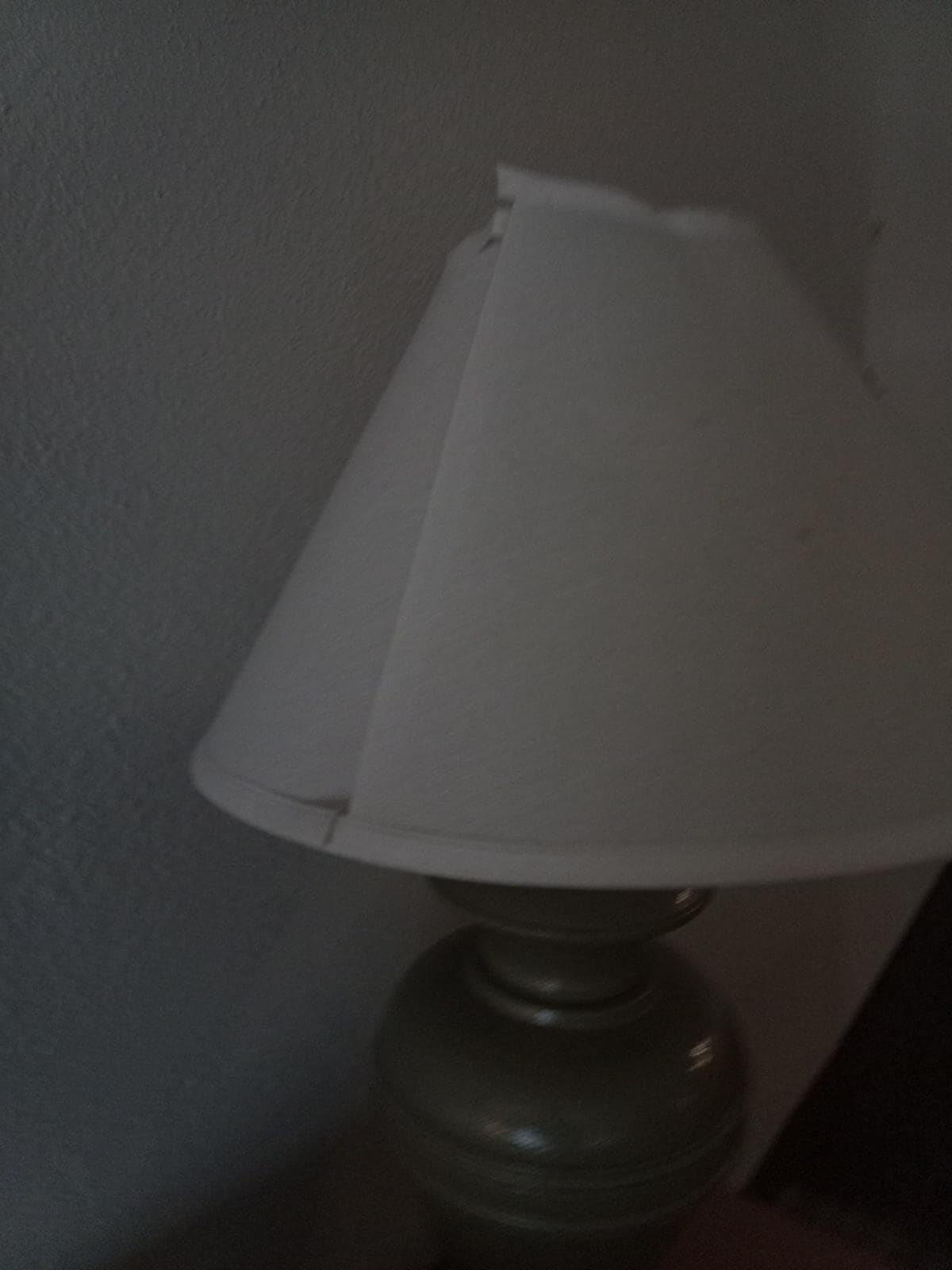 Broken lamp shade