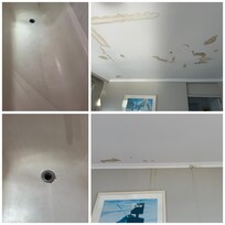 Ceiling stains bathtub condition