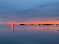 Sunset from the raised dock.