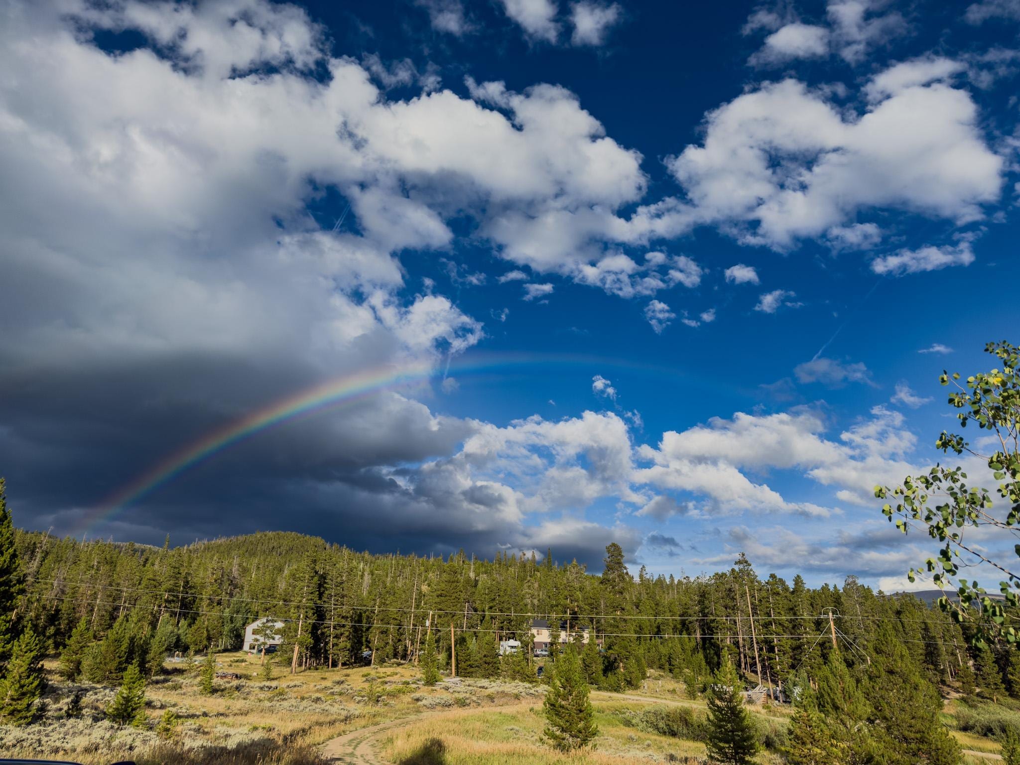 Rainbow over the mountains 