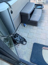 Trash from units above/ next door